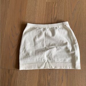 House of cb cream knit skirt